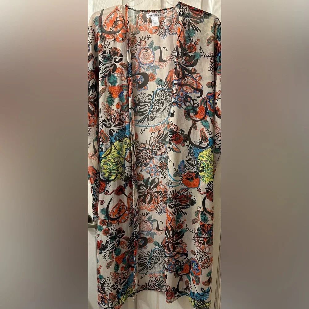 Say what? Floral cover up size s